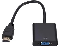 Konwerter HDMI į VGA keitiklis D-Sub 15 kontaktų adapterio kabelis monitorius „Full HD 1080p“