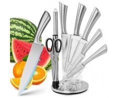 Retoo Virtuvės peilių rinkinys ChefPrecision, 5 nerūdijančio plieno ašmenys