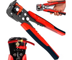 RTO Ściągacz szczypce do ściągania izolacji zaciskarka kabli przewodów 0,2-6mm - m095
