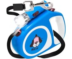 Smycz Šuns ir katės pavadėlis, automatinis, tvirta juosta, 5 m, su spyna, 15 kg, LED žibintuvėlis