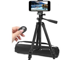 RTO Statyw 4w1 tripod 103cm uchwyt na aparat telefon + pilot do zdjęć selfie