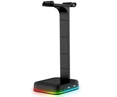 RTO Stojak uchwyt na ausinės oświetlenie rgb hub usb