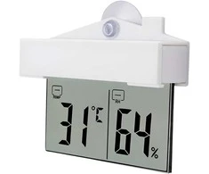 RTO Termometr zewnętrzny wewnętrzny okienny na okno higrometr cyfrowy °c/°f