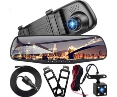 RTO Wideorejestrator w lusterku kamera cofania samochodowa rejestrator jazdy -m011