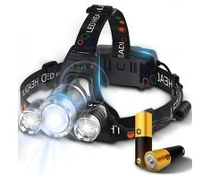 RTO Žibintuvėlis czołowa 3 x led t6 cree czołówka aku