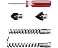 Vamzdžių valiklio stūmiklio priedų rinkinys 30 - 100 mm 16 mm MSW POWER DRAIN CLEAN 2.3E