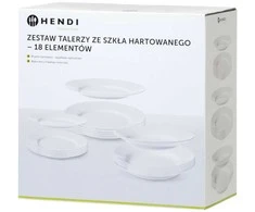 Grūdinto stiklo plokščių rinkinys, 18 vnt. - Hendi 795224