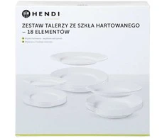 Grūdinto stiklo plokščių rinkinys, 18 vnt. - Hendi 795224