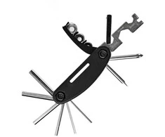 Rockbros GJ1601 16-in-1 multi-tool for bicycle repair – juodas