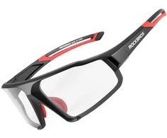 Rockbros SP216BK photochromic UV400 dviratininko akiniai – juodos spalvos and raudonos spalvos