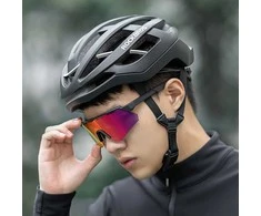 Rockbros Polarized dviratininko akiniai su UV apsauga ir Corrective Insert – pilkos spalvos