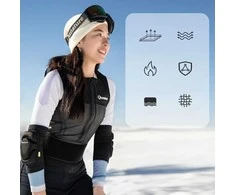 Qunature 2206000103 Alkūnių slidinėjimo apsaugos, L dydis - Juodas