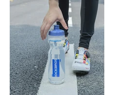 Rockbros 750 ml dviračio gertuvė – permatoma su Mėlyna kandikliu