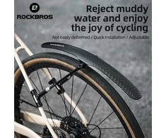 Rockbros 28210007001 bicycle fender, universal, adjustable – juodos spalvos