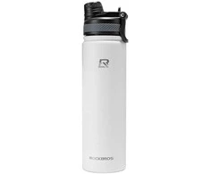 Rockbros 35210029006 thermal bicycle bottle for drinks 650 ml – baltas