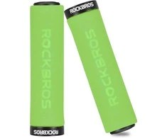 Rockbros BT1001GNBK sponge bicycle handlebar grips – žalias and juodos spalvos