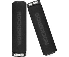 Rockbros BT1001BKBK sponge bicycle handlebar grips – juodos spalvos