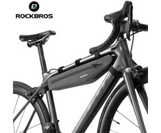 Rockbros AS-052 waterproof dviračio krepšys for frame – pilkos spalvos