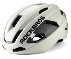 Rockbros LK-15 anglies pluošto dviračio šalmas 58–62 cm – šviesiai pilkas
