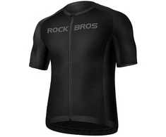 Rockbros 15120002004 short sleeve XL cycling jersey – juodos spalvos