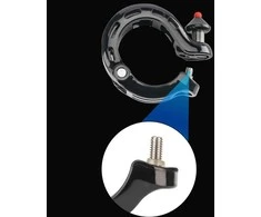 Rockbros 34210028001 Q-shaped bicycle bell – juodos spalvos