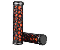 Rockbros 2017-14AOR bicycle grips – juodos spalvos and oranžinis