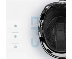 Qunature 10130003005 Ski Helmet with Earmuffs Panda Snowboard for Kids 54-58 cm - Baltas