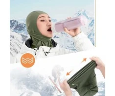 Qunature 13230023015 ski balaclava bike motorcycle balaklava dydis L - žalias