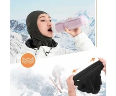 Qunature 13230023010 ski balaclava bike motorcycle balaklava dydis M - juodas