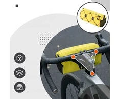 Rockbros 30110054006 Handlebar Bicycle Bag 2.2L - Geltona