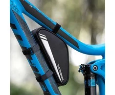 Rockbros B55-BK bicycle bag for frame 0.7 l - juodos spalvos