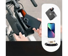 Rockbros 30120122002 Atsparus vandeniui Bicycle Frame Bag with Magnetic Closure 0.9L - Juodas