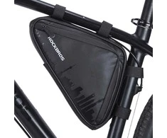 Rockbros B39-2 waterproof dviračio krepšys for frame – juodos spalvos