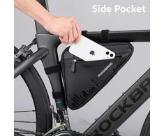 Rockbros B39-2 waterproof dviračio krepšys for frame – juodos spalvos