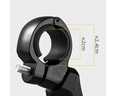 Rockbros 26210001004 bicycle mirror, right, rear – juodos spalvos