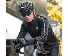 Rockbros 15400002004 long sleeve cycling jersey autumn/winter XL – juodos spalvos