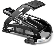Rockbros 42430001001 foot pompa with display - juodos spalvos