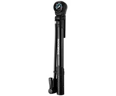 Rockbros 42310006001 bicycle pompa with pressure gauge – juodos spalvos