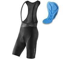 Rockbros RK20022XL short bib shorts with XXL insert – juodos spalvos