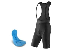 Rockbros RK2002XL bib shorts with XL pad – juodos spalvos