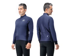 Rockbros YDWT014 Winter Fleece Double Layer Cycling Jacket Size L - Mėlyna