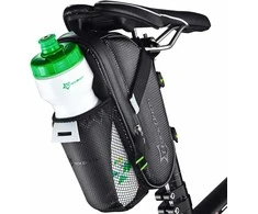 Rockbros C7-1 waterproof dviračio krepšys with saddle mounting 1.5l – juodos spalvos