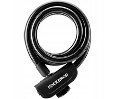 Rockbros RKS515-BK bicycle lock with 1.1 m key – juodos spalvos