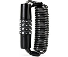 Rockbros T609 bicycle lock su 1.5 m combination – juodos spalvos