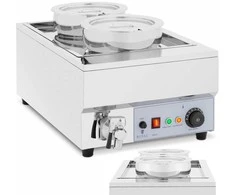 Royal Catering Bain marie elektrinis šildytuvas šokolado fondiu sriubos stotis 1500 W 2 x 7 l