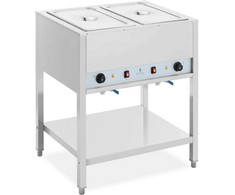 Royal Catering Bain-marie maitinimo šildytuvas su pagrindu, laisvai pastatomas 2 x GN 1/1 1265 W
