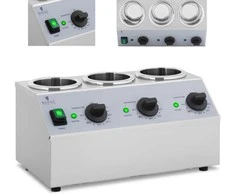Royal Catering Butelių šildytuvas karštiems padažams 3x 1L 40-90C 550W