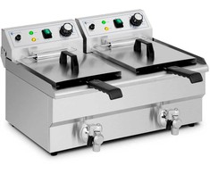 Royal Catering Dviguba dviejų kamerų gruzdintuvė 2 x 11 l 6000 W