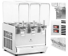 Royal Catering Trigubas aušinamas sulčių ir gėrimų dozatorius, 3 x 10 l, 320 W
