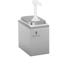 Royal Catering Padažų dozatorius su nerūdijančio plieno pompa, 2 l
